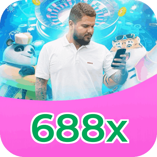 Interface do aplicativo 688x mostrando jogos disponíveis no iOS e Android